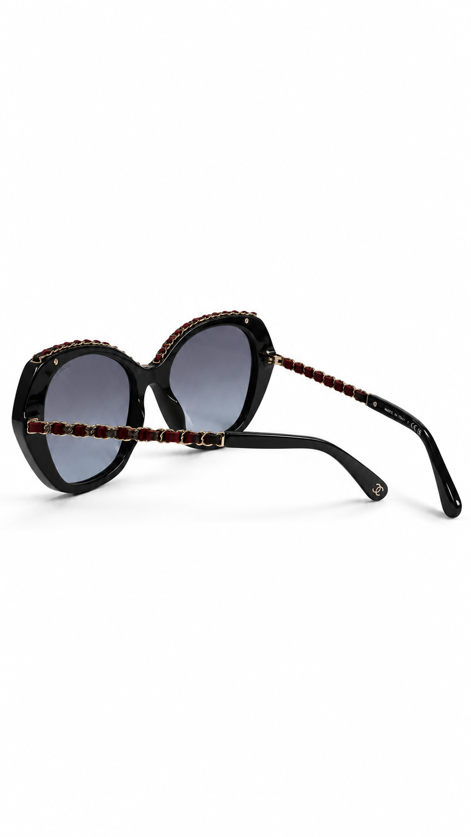 Chanel butterfly sunglasses with Chain Detail