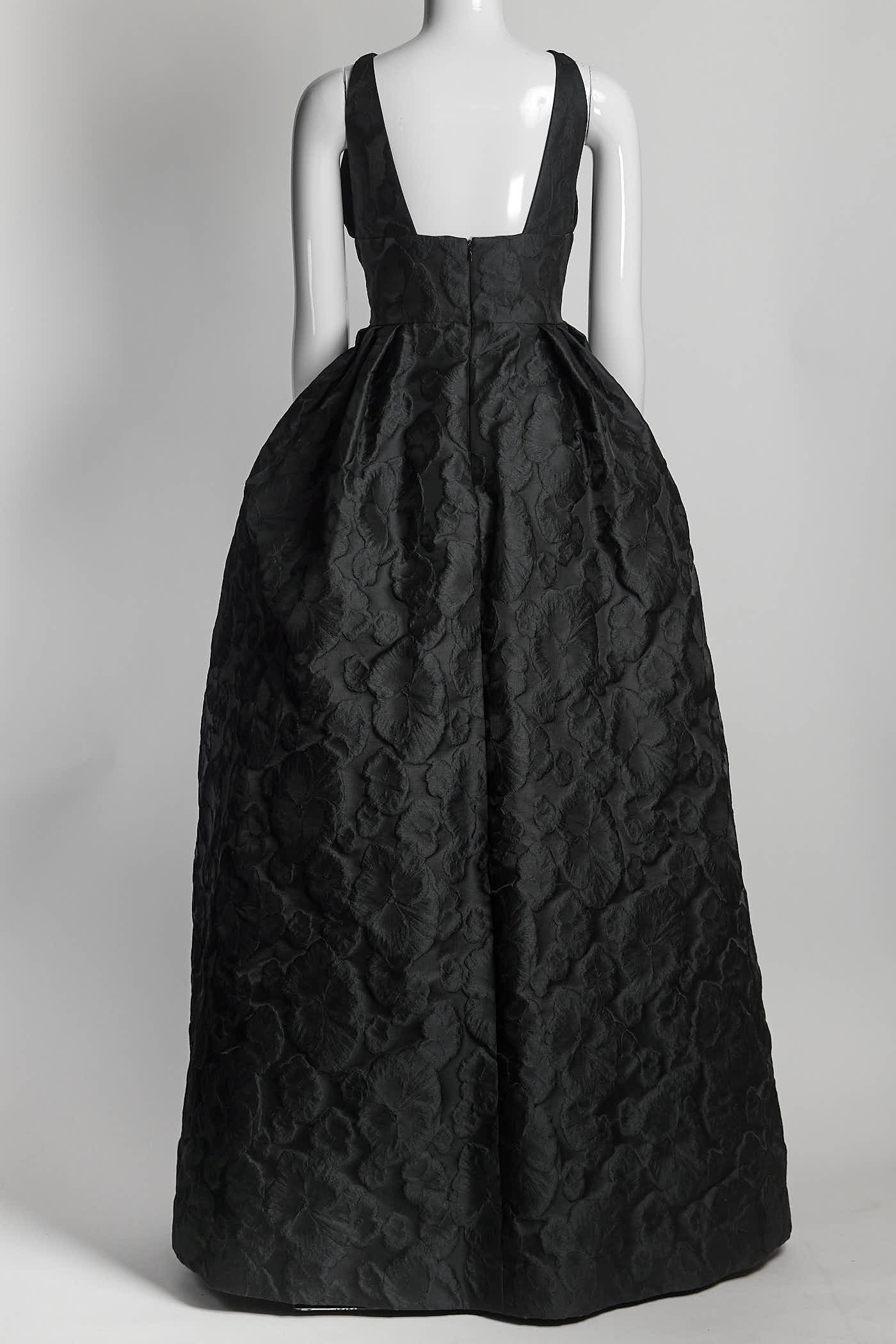 AUDREY BROOKS Sleeveless Black Floral Dress 12