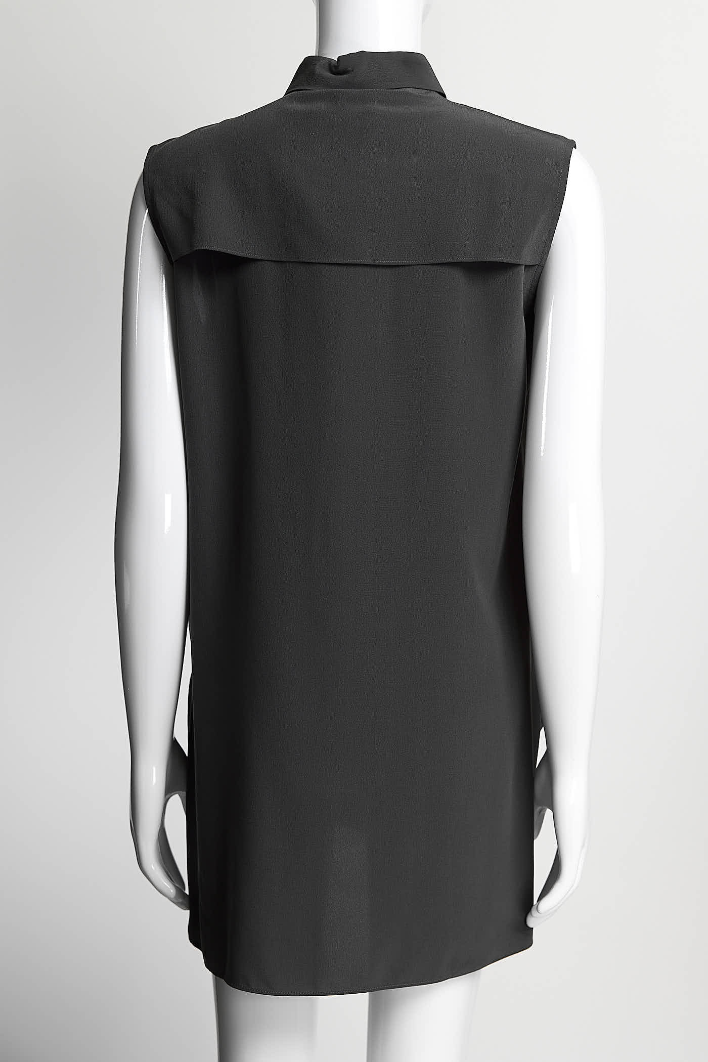 Acne Studios Navy Tricia Sleeveless Shirt 36