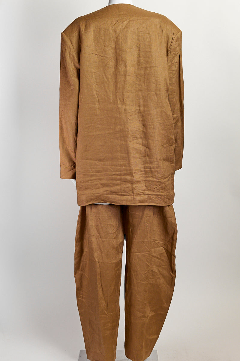 Albus Lumen Khaki Button up with Pant Set 12