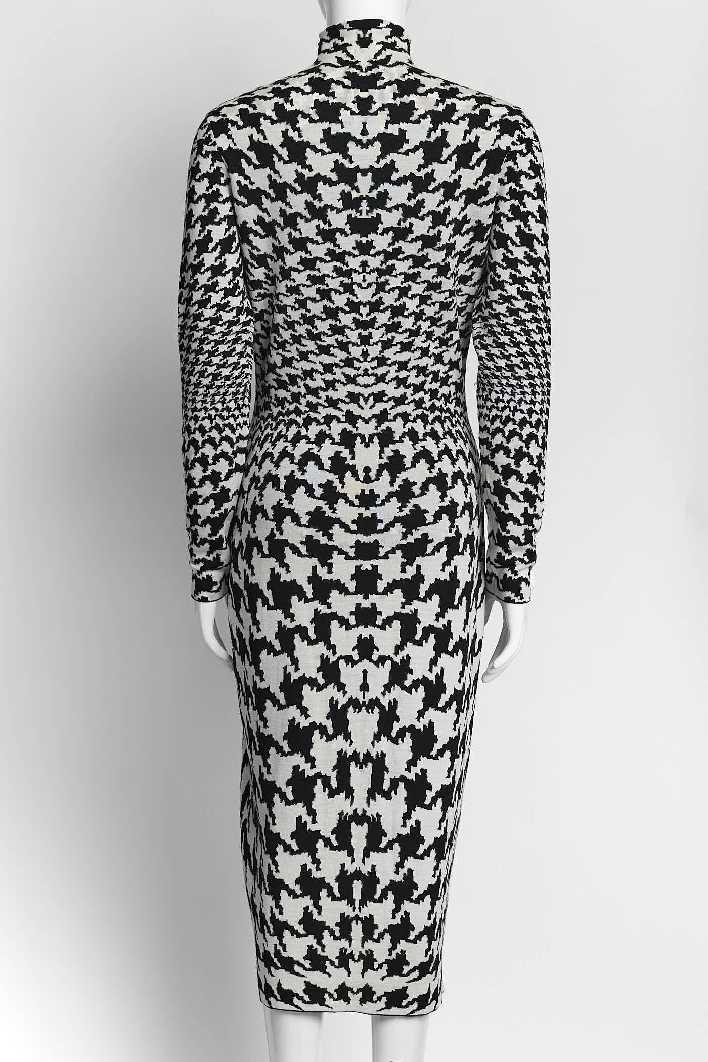 Alexander McQueen The Horn Of Plenty Black/White Kint Dress M
