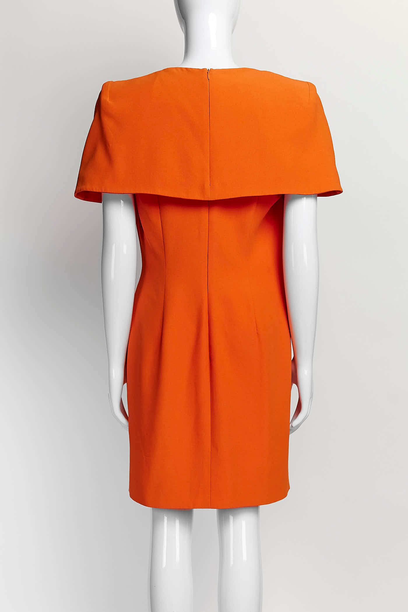 Alexandre McQueen Orange Red Short-sleeved Dress 44