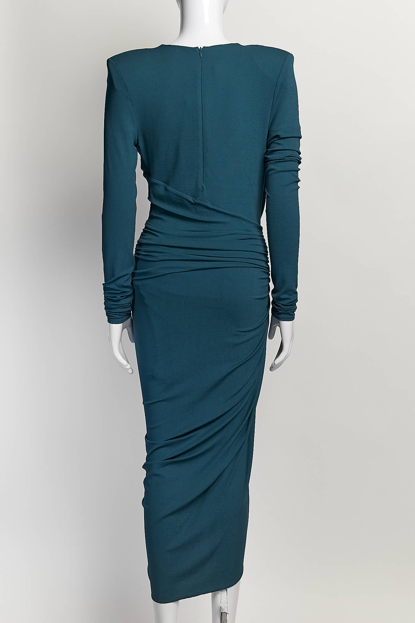 Alexandre Vauthier Cobalt Ruched Dress 42