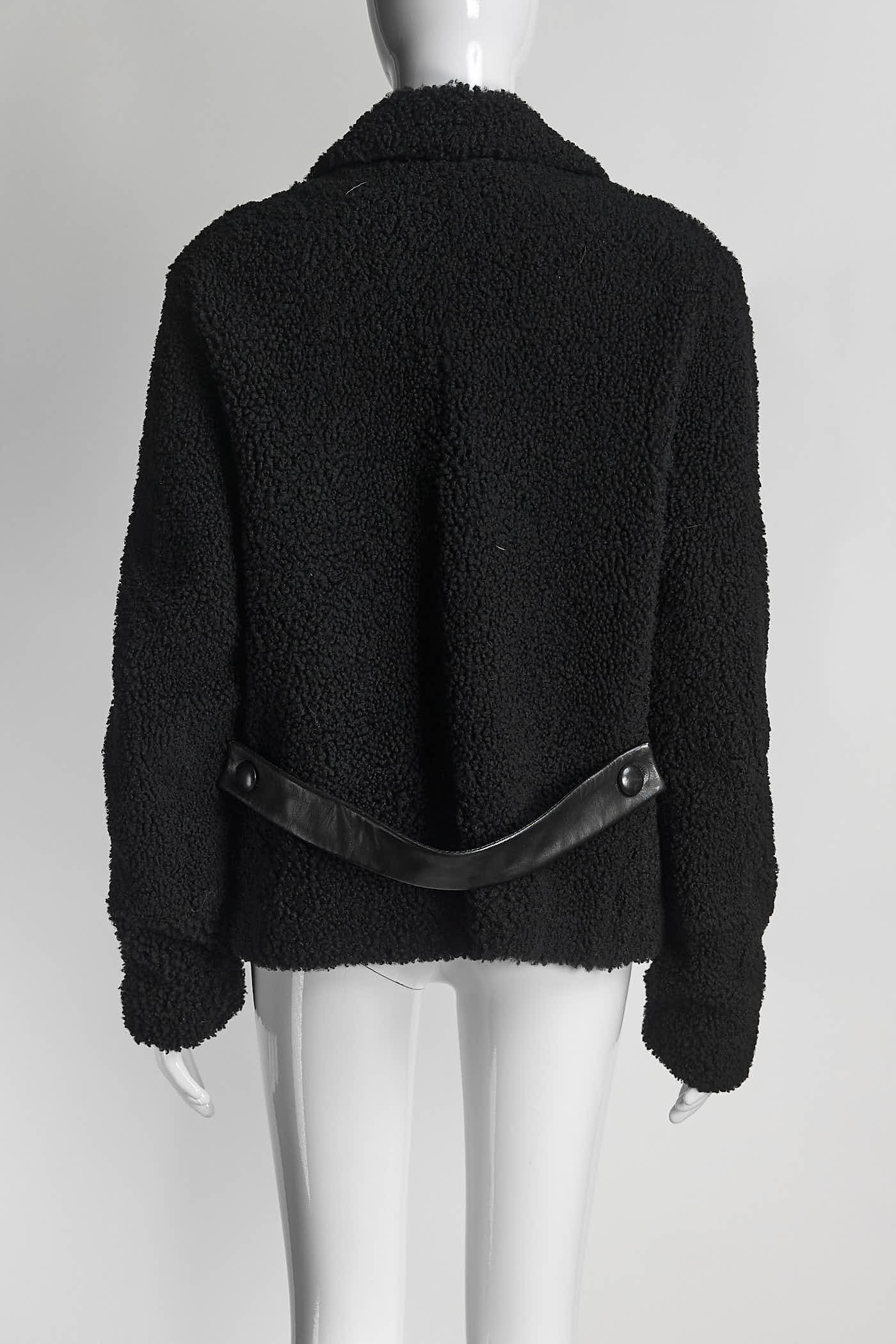 Balenciaga Black Teddy Jacket 44