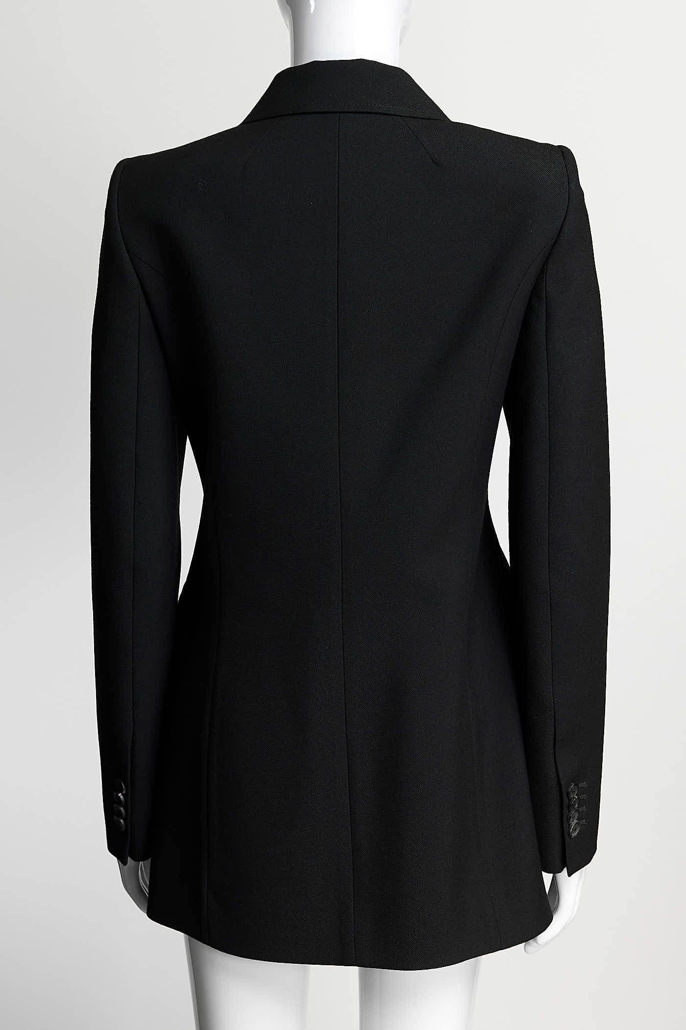 Balenciaga Hourglass Black Blazer 36