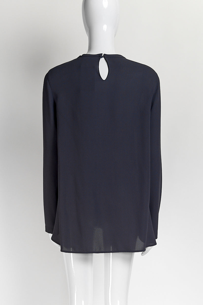 Brunello Cucinelli Navy Blouse M