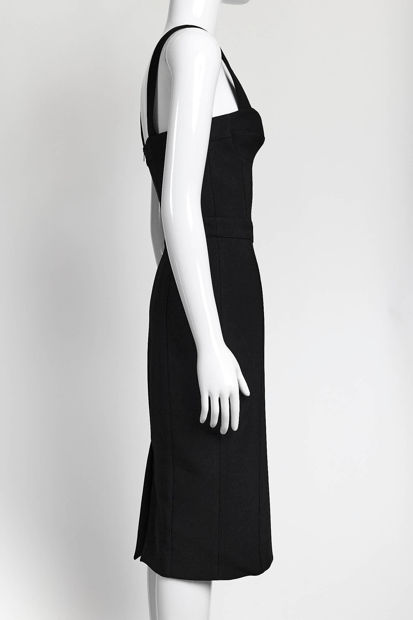 Burberry Black Bustier Dress 38