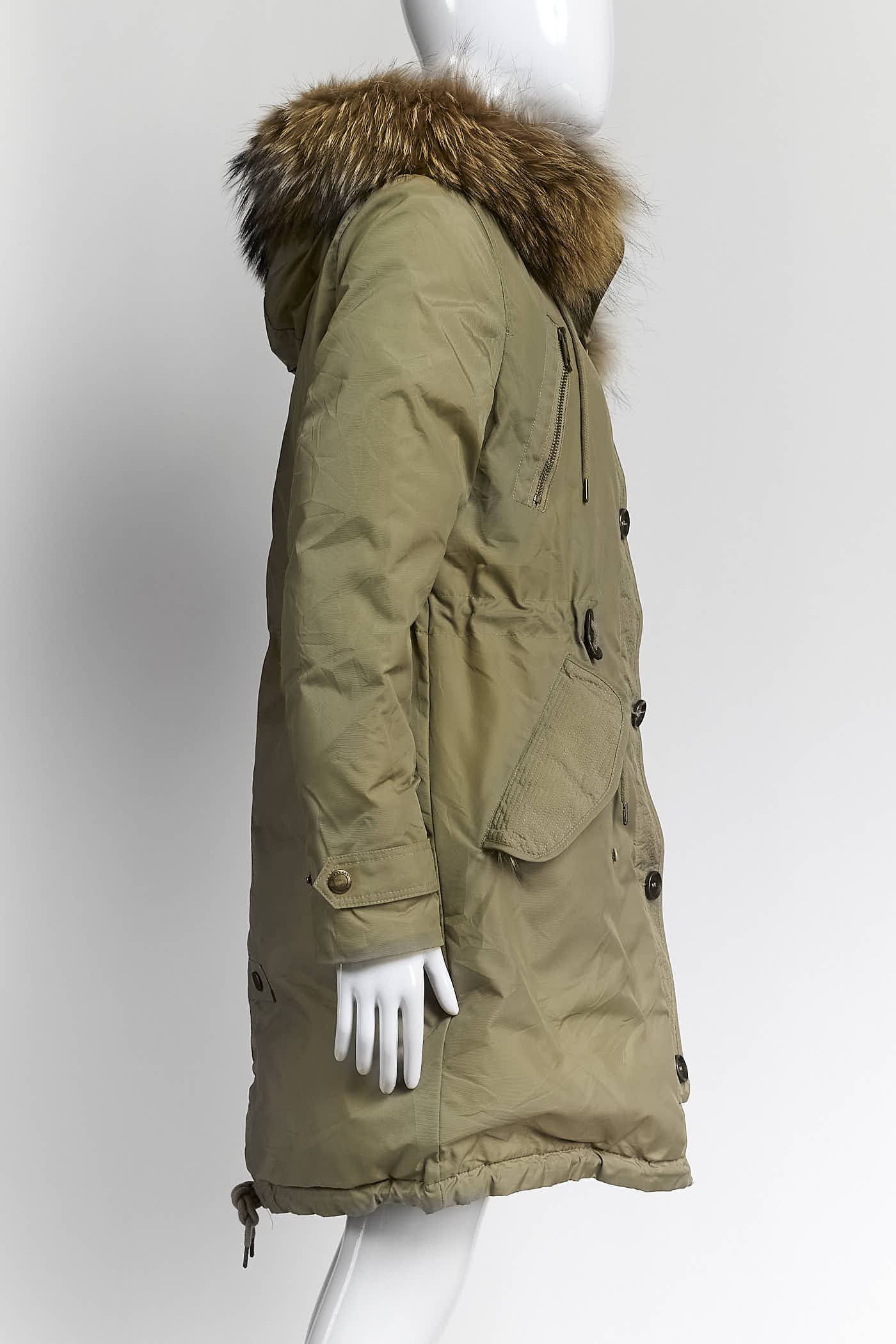 Burberry Khaki Down Jacket M