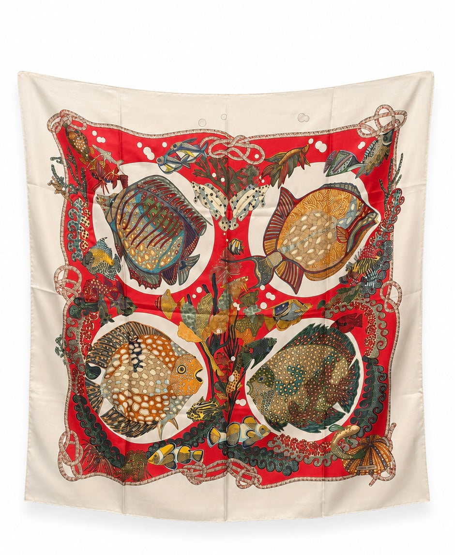Hermès Grands Fonds Silk Scarf