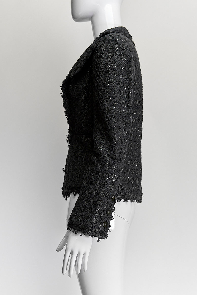 CHANEL Black Tweed Blazer