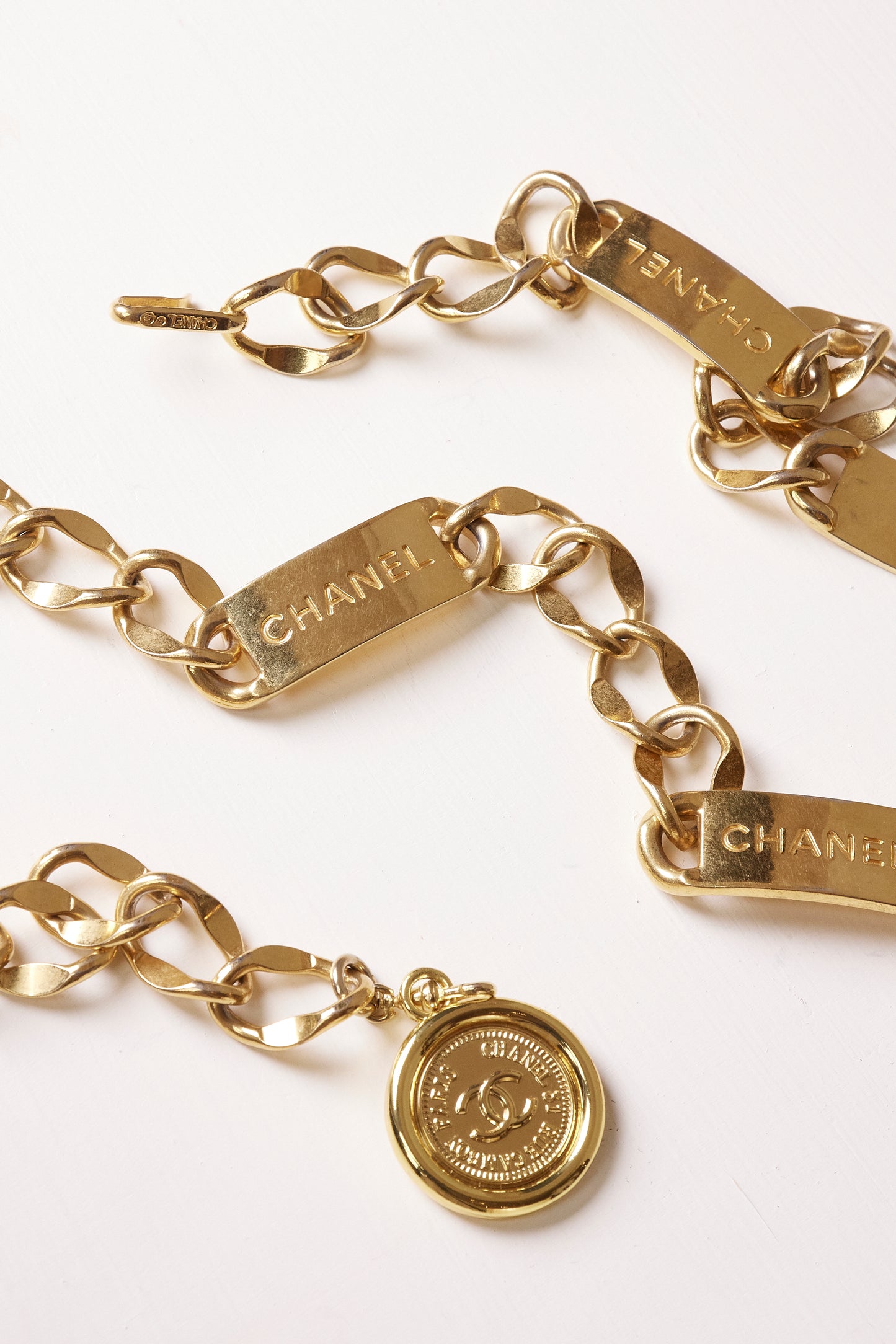 CHANEL GOLD VINTAGE BELT C 1980'S