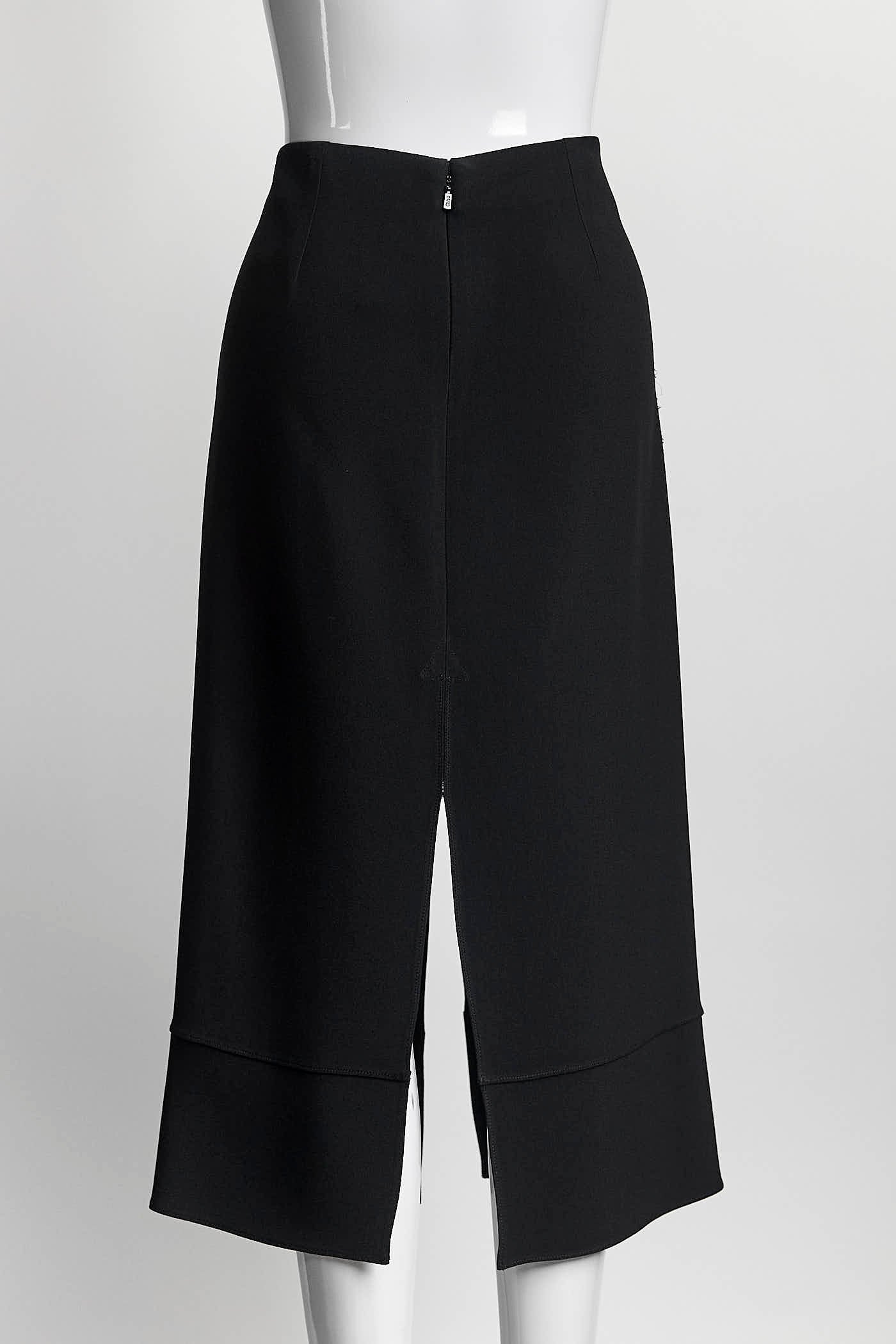 Chloe Black Knee length Skirt 38