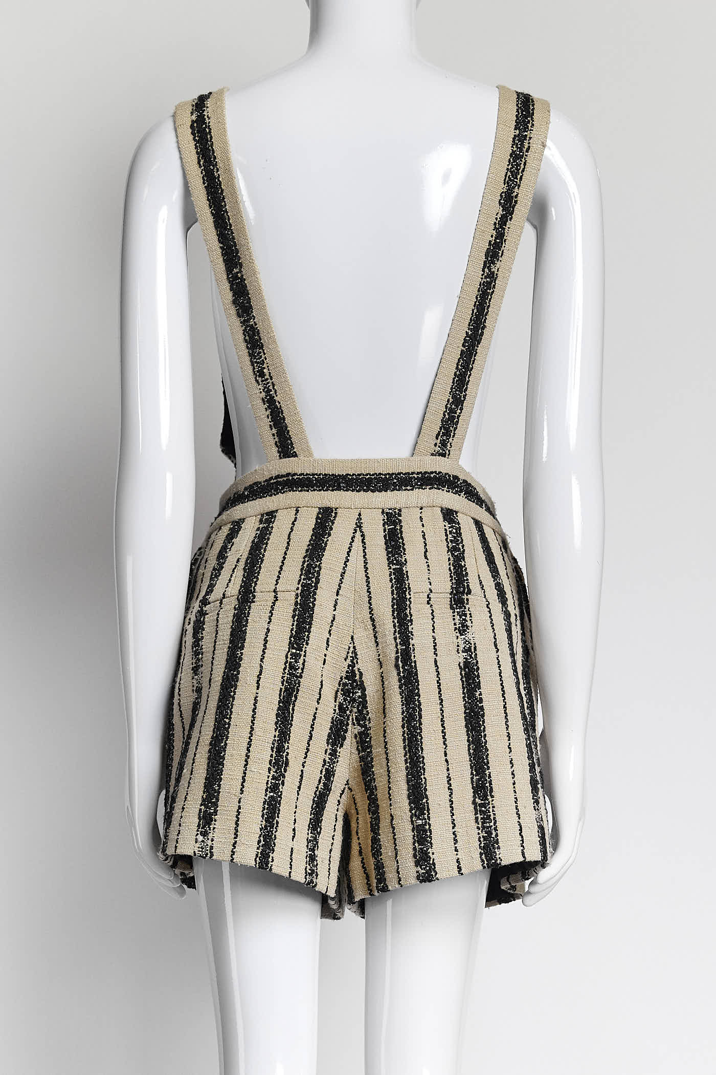 Christian Dior Beige/Navy Striped Romper 2020 Spring/Summer