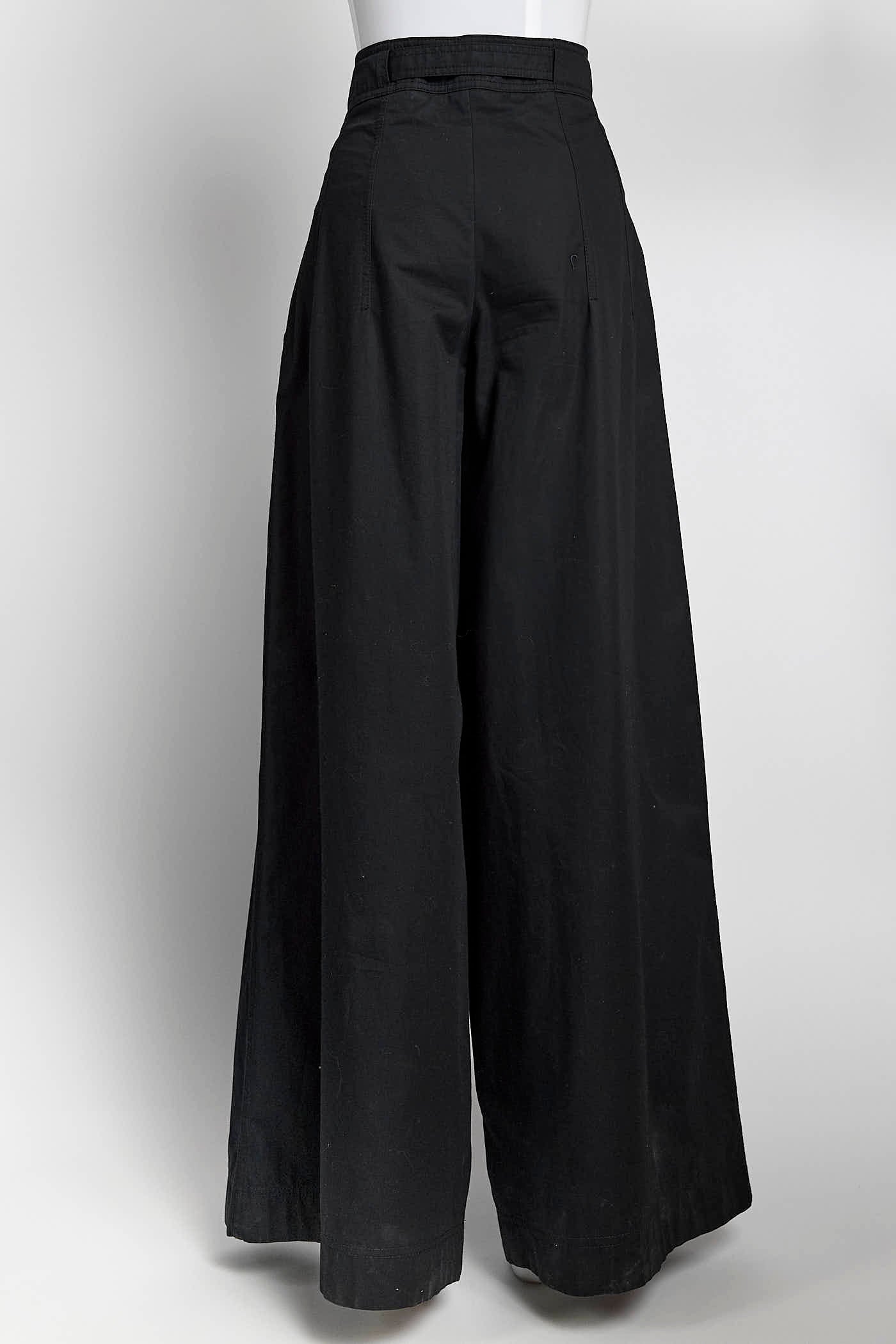 Christian Dior Black Wide Cotton Jeans 4