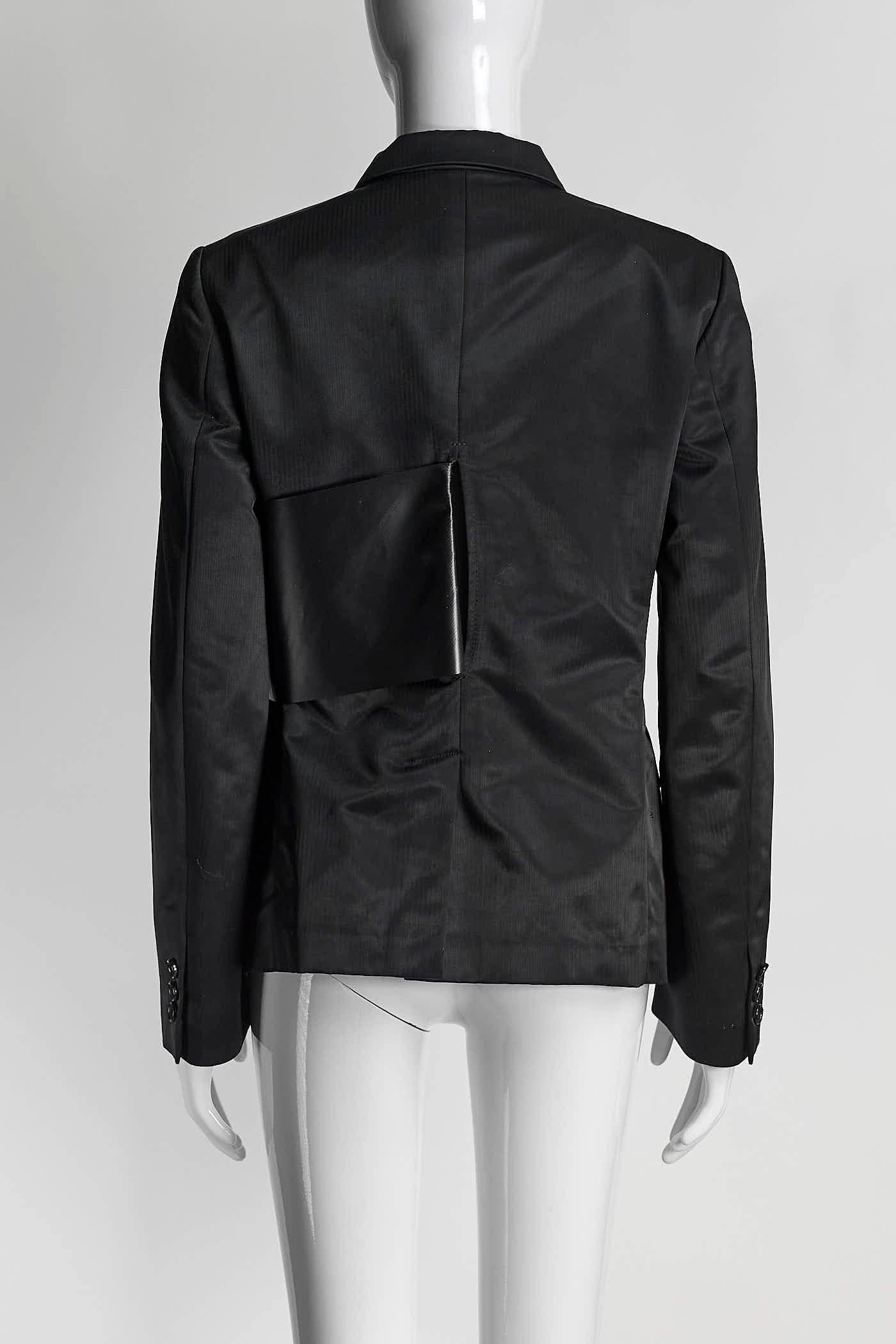 Comme des Garçons Black Blazer with PVC Detail M
