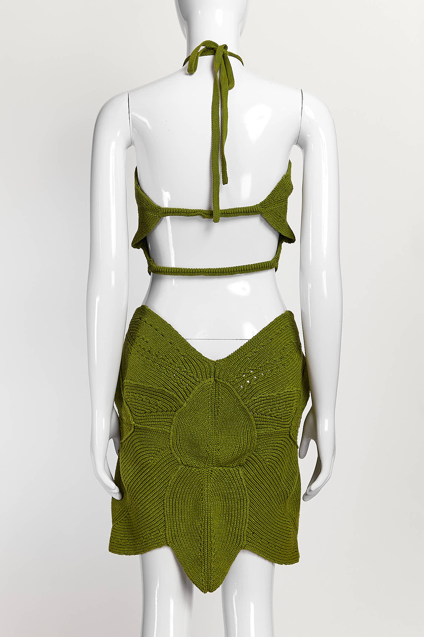 Cult Gaia Green Kint Dress M