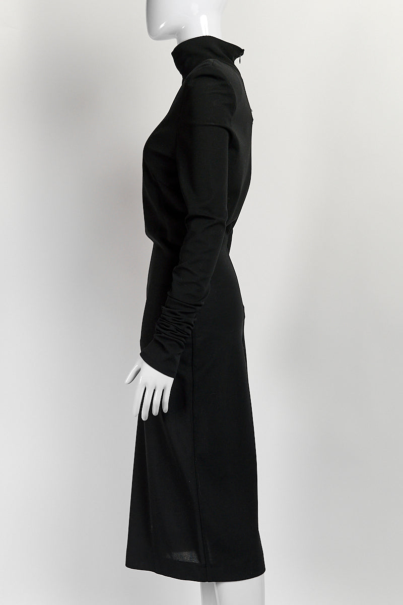 Dolce & Gabbana Black Turtleneck Dress 44