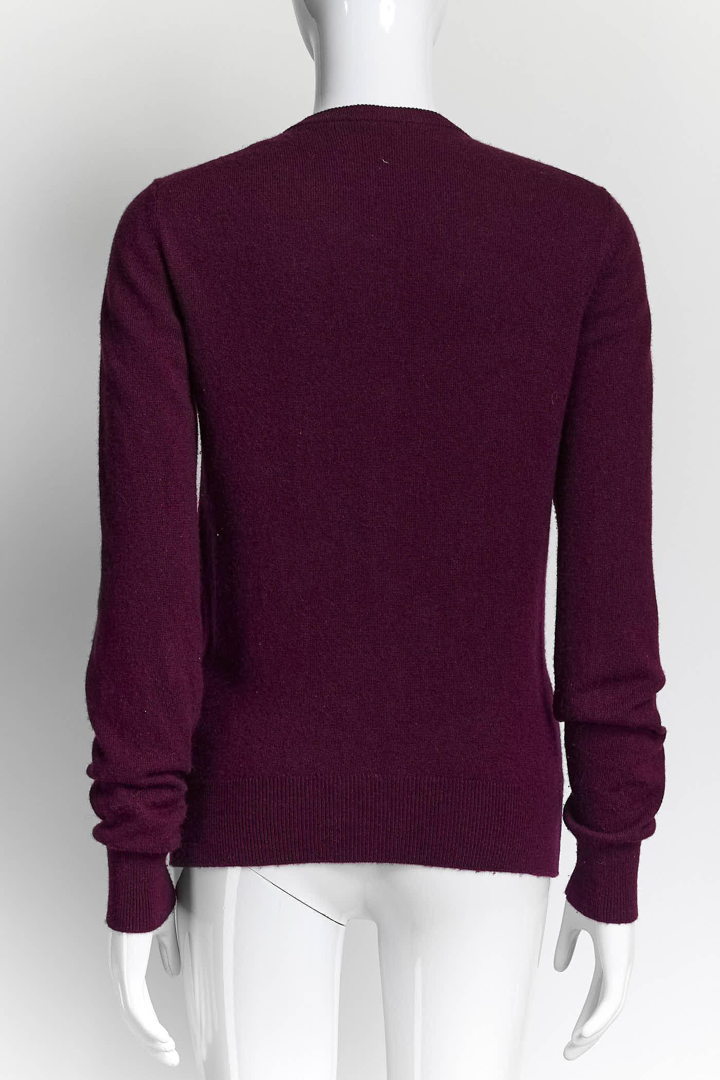 Dolce & Gabbana Burgundy Cardigan with Buttons Detail