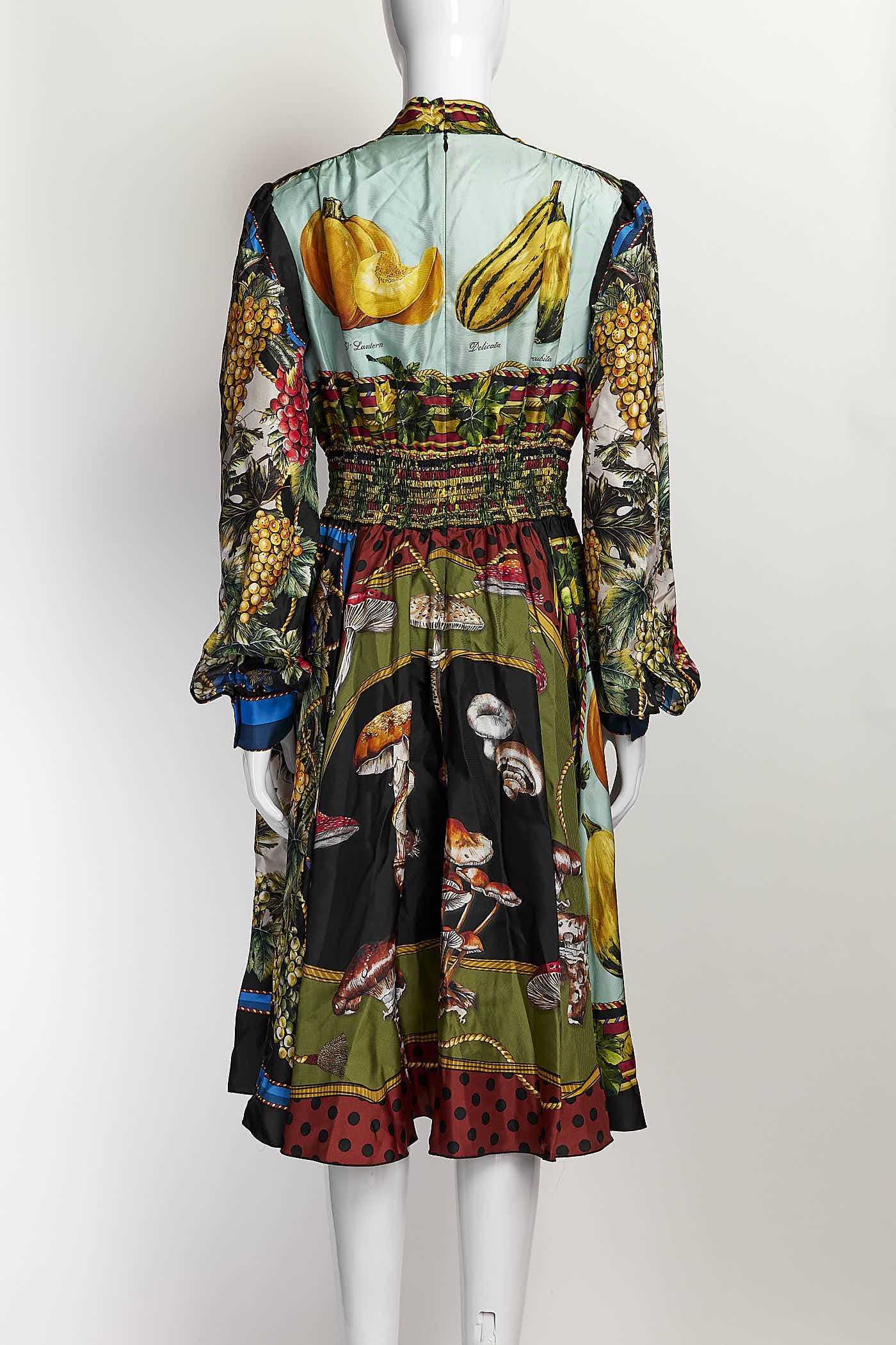 Dolce & Gabbana Fruit Silk Dress 44
