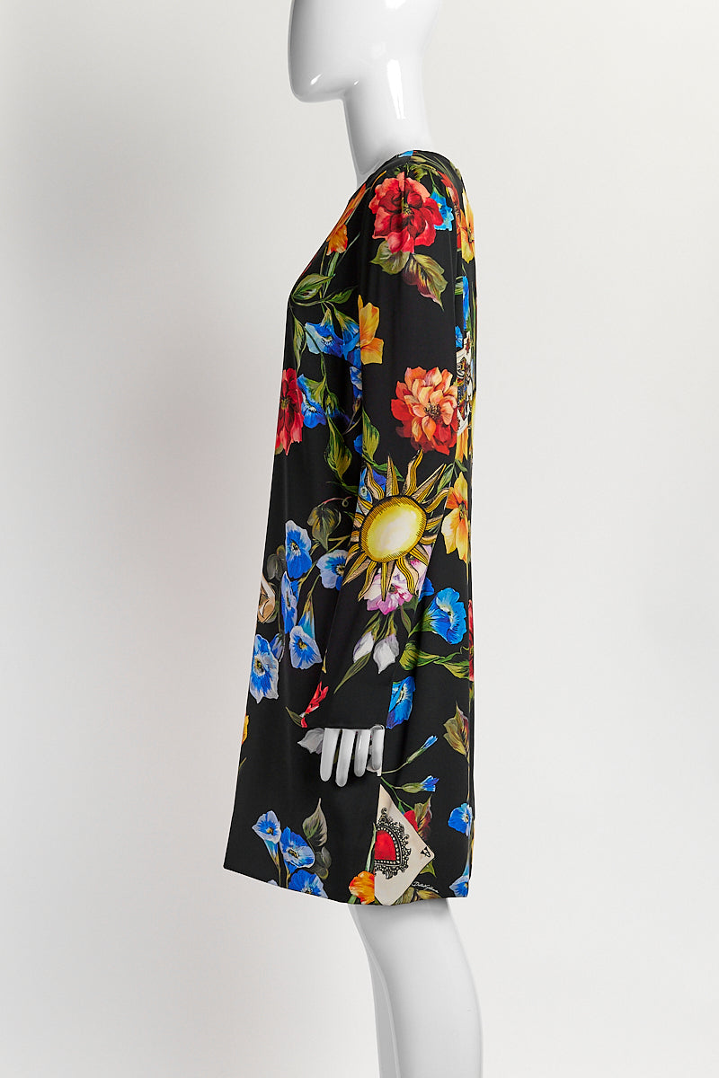 Dolce & Gabbana Multicolour Floral Print Dress 42