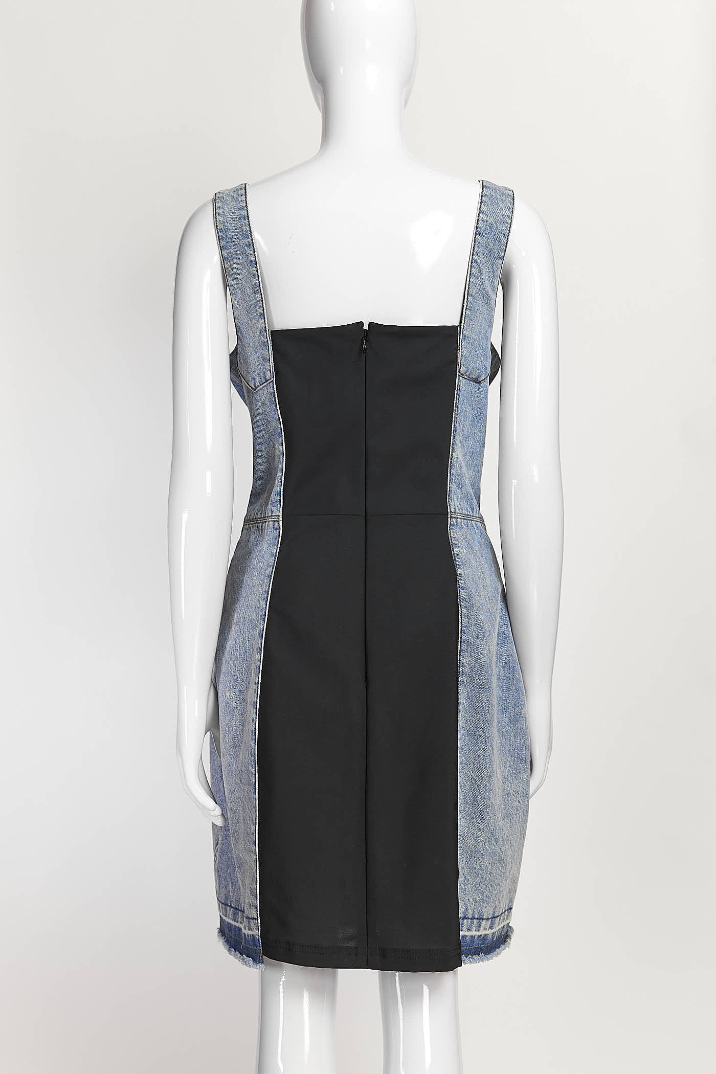 Dolce & Gabbana Patchwork Denim Mini Dress 46