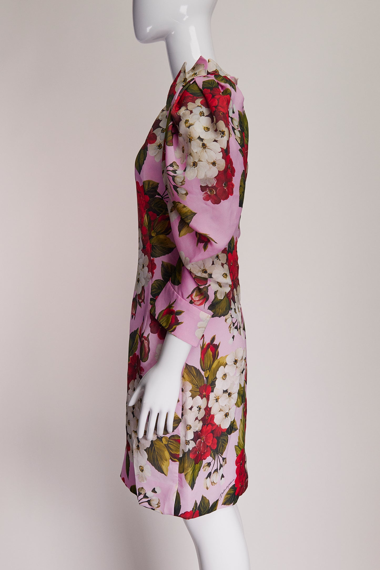 Dolce & Gabbana Pink Floral Dress IT40 FR36