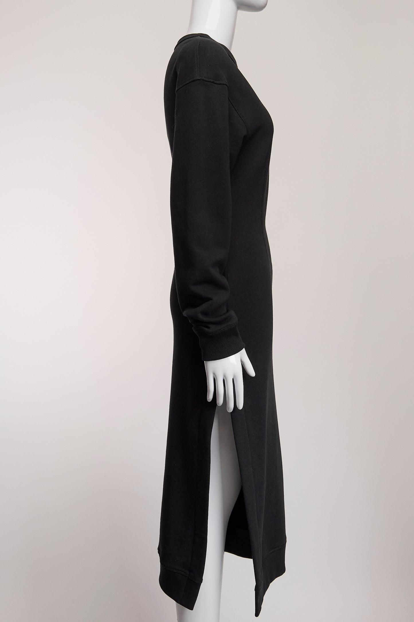 Dries Van Noten Black Fitted Sweater Dress XS