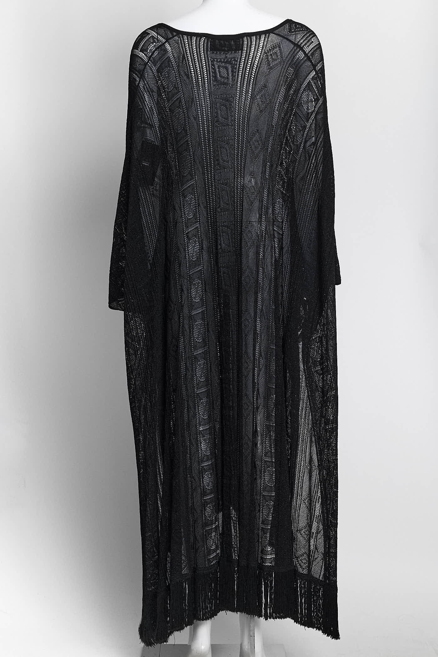 Emilio Pucci Black Kint Kaftan M