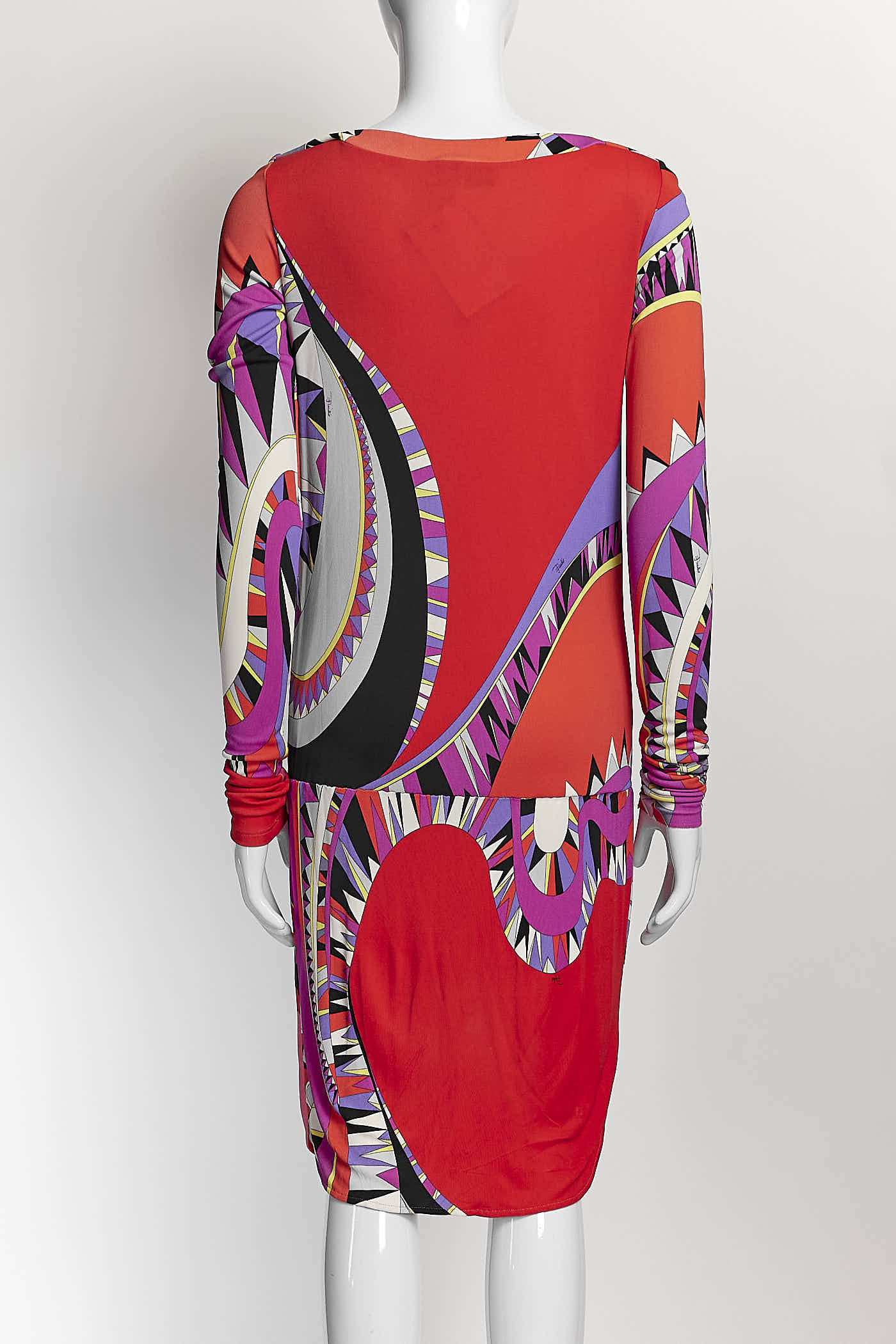 Emilio Pucci Orange/Purple pattern Dress IT 38
