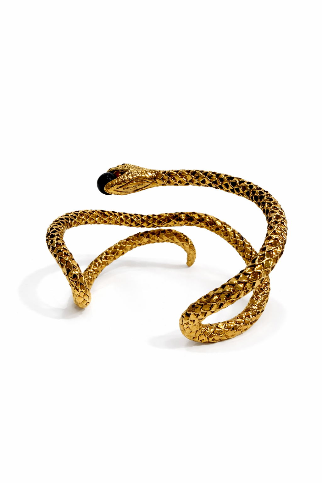 Saint Laurent Gold-plated Snake wrap Bracelet