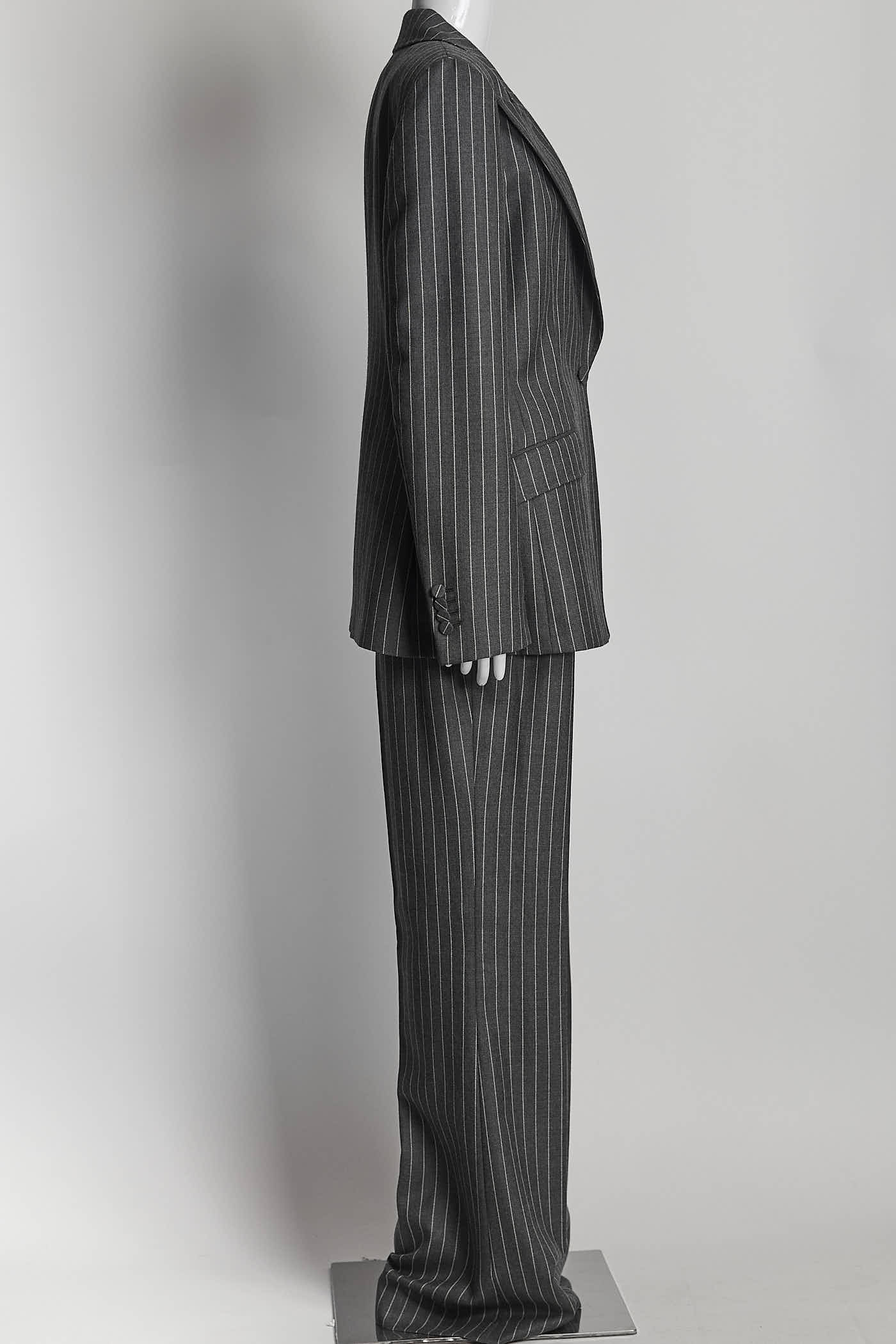 GABRIELA HEARST Leiva pinstriped wool-twill Suit Blazer/Trouser 44