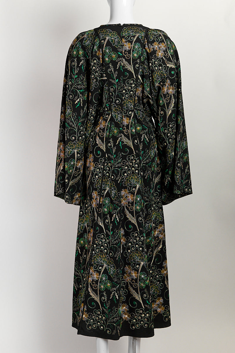 Giambattista Valli Green Embroidery Detail Dress 46