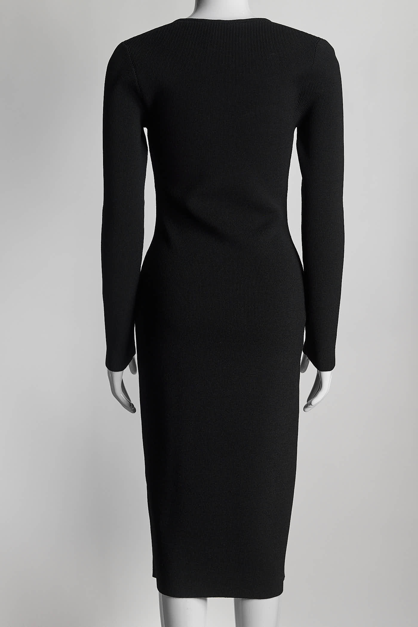 Gucci Black Stretch Bodycon Dress S