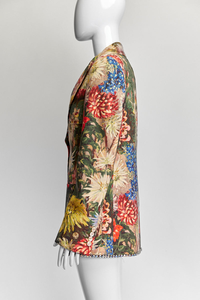 Gucci Floral Patterned Blazer IT 42