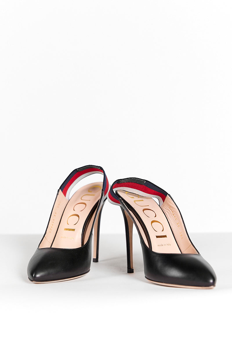 Gucci Leather Slingback Pumps 39