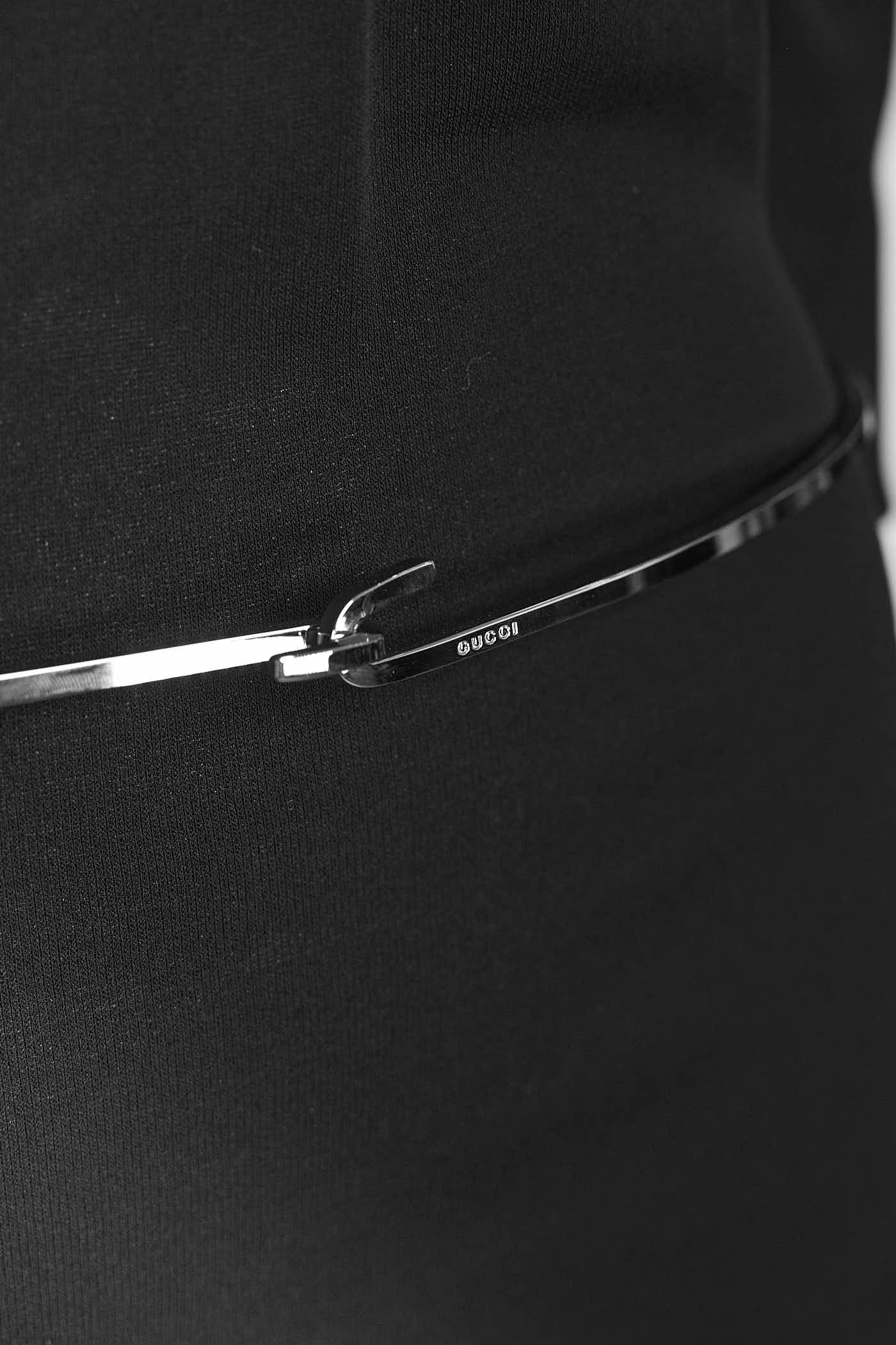 Gucci Silver Metal Ring Belt 72