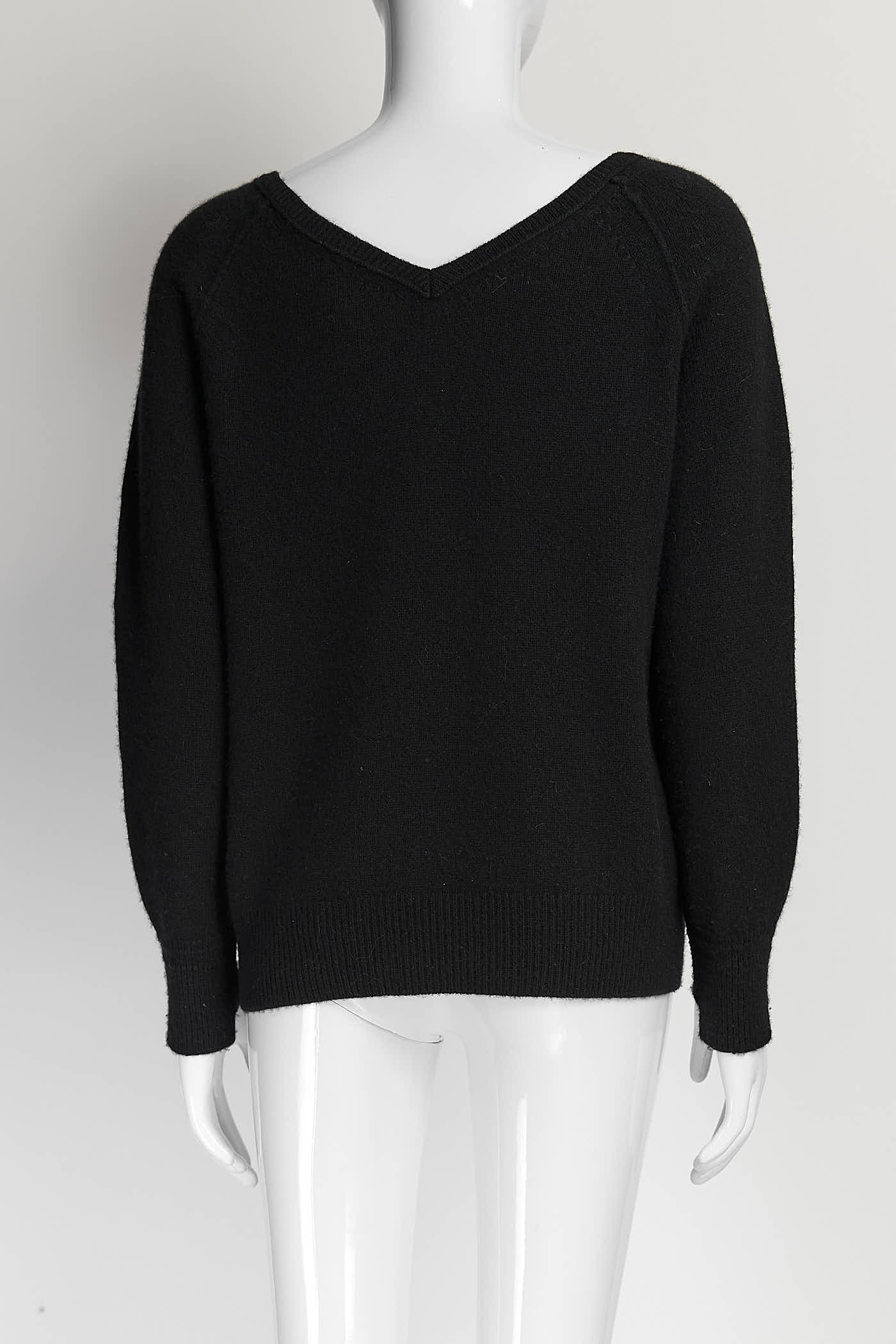 Helmut Lang Black Knit Sweater L
