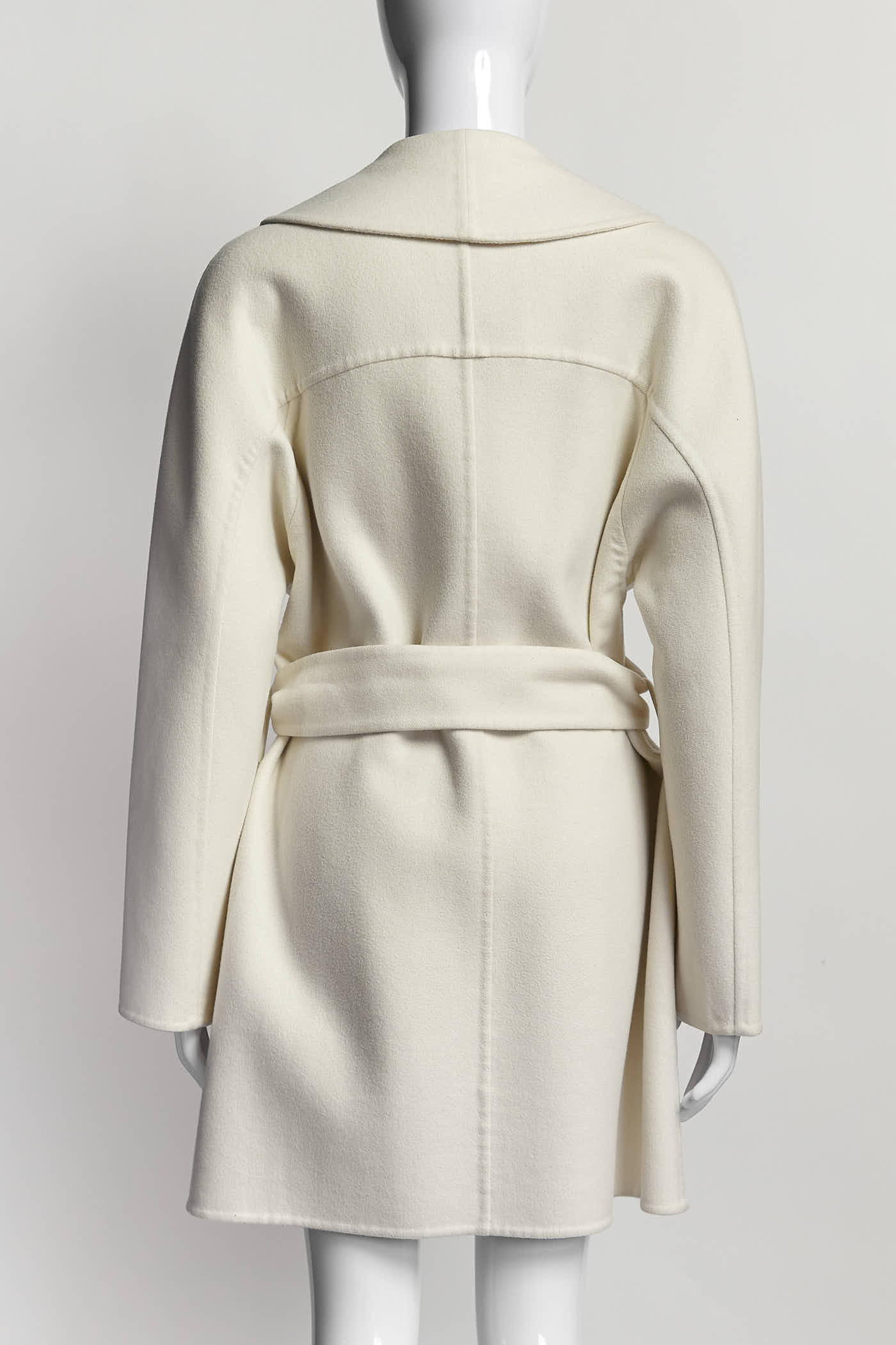 Hermes Cream Cashmere Coat 40