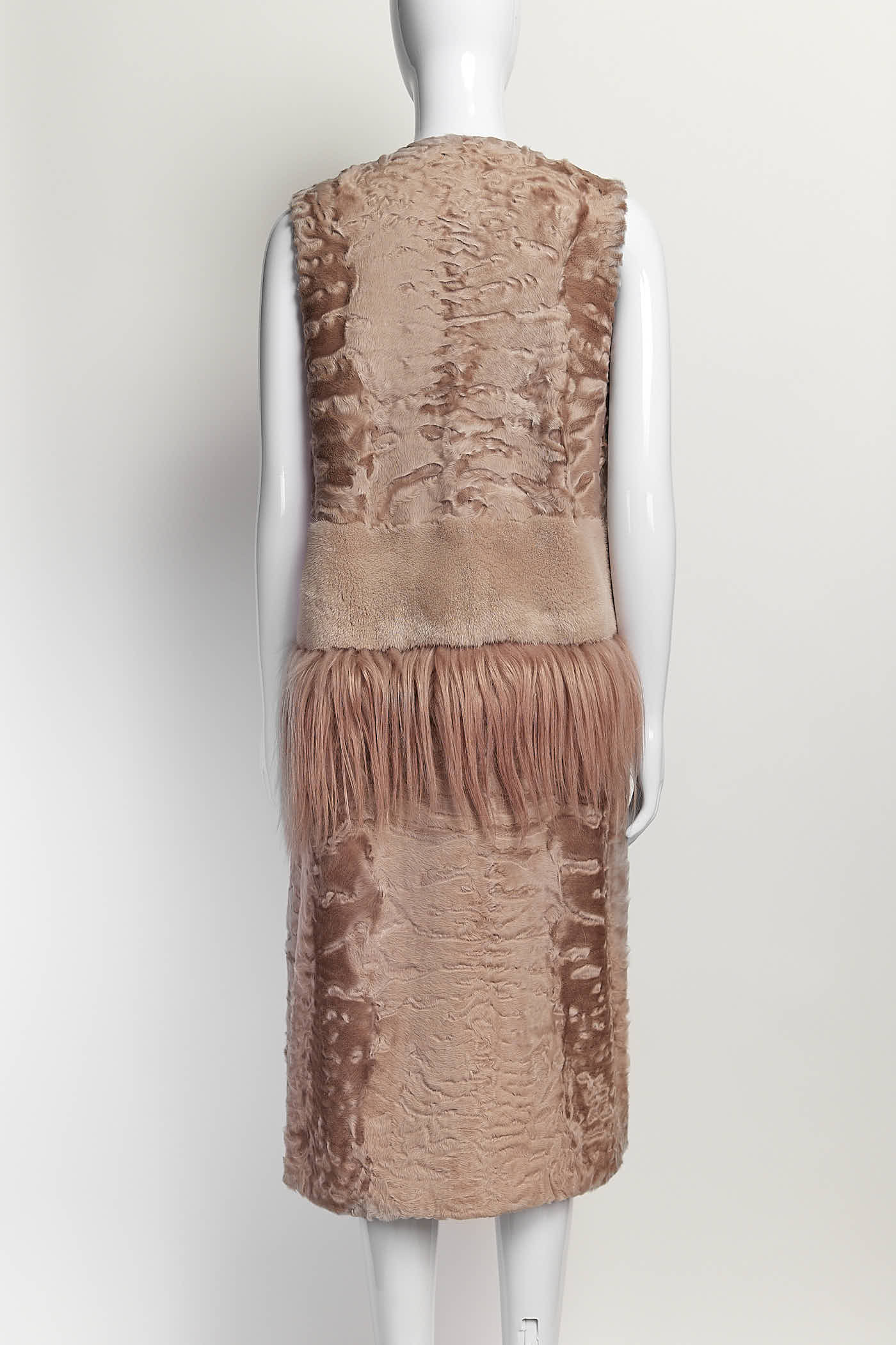 Holt Renfrew Pink Fur Vest S