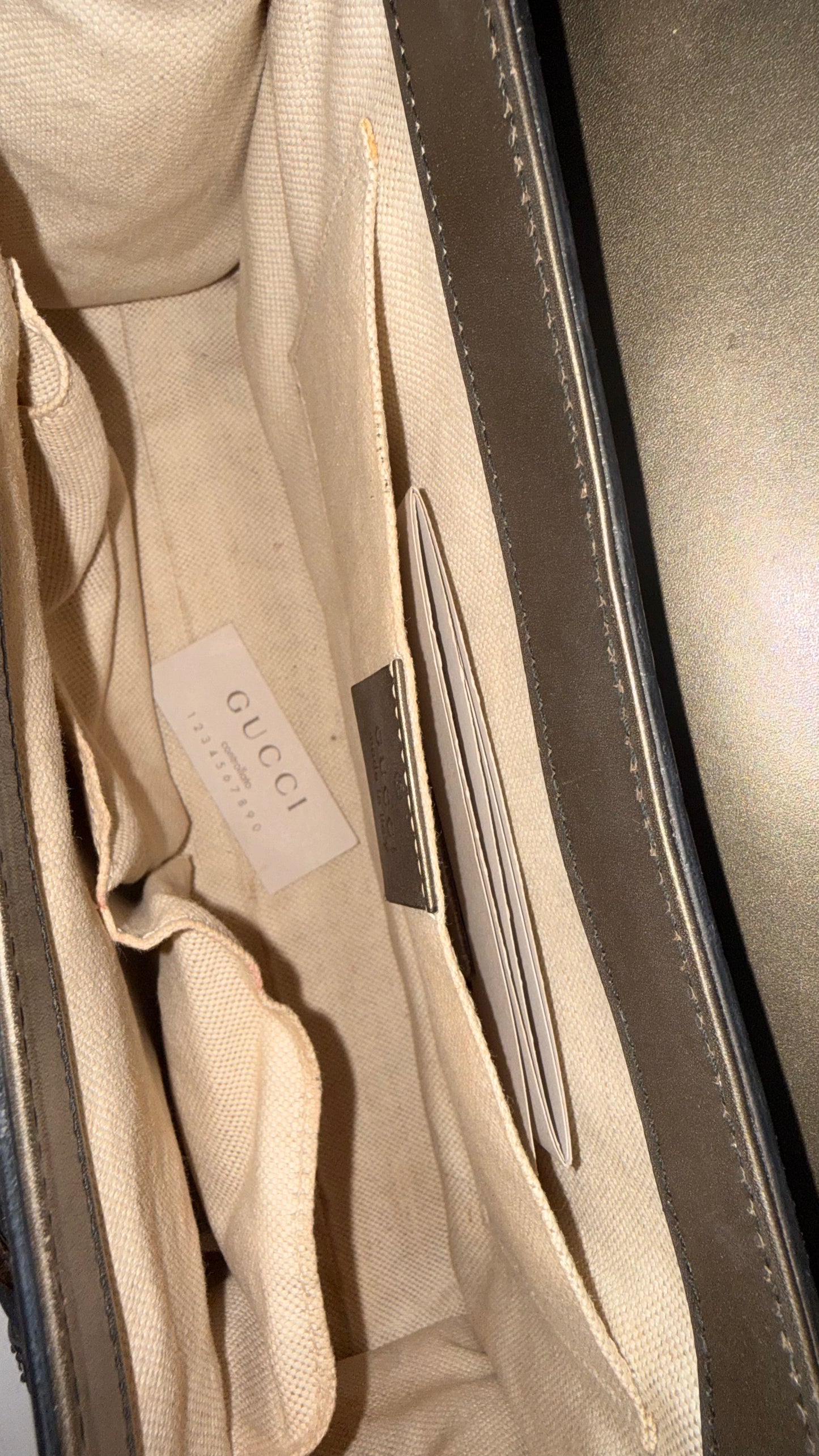 Gucci Metallic Emily Guccissima Bag