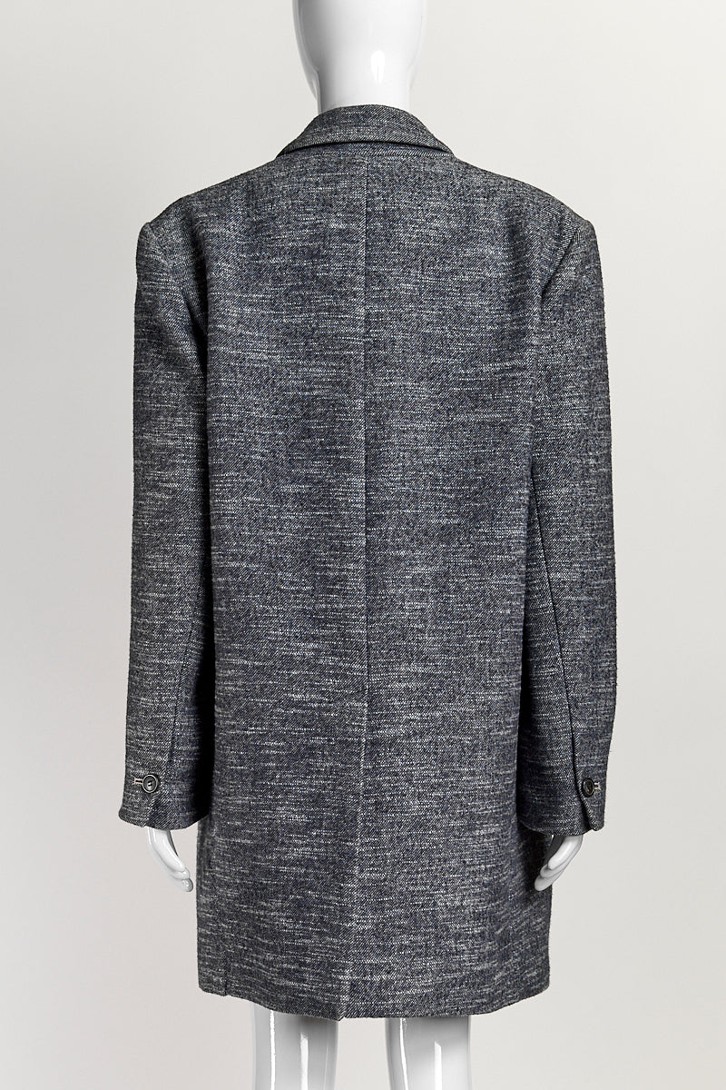 Isabel Marant ÈTOILE Blue/White Wool Blazer 42