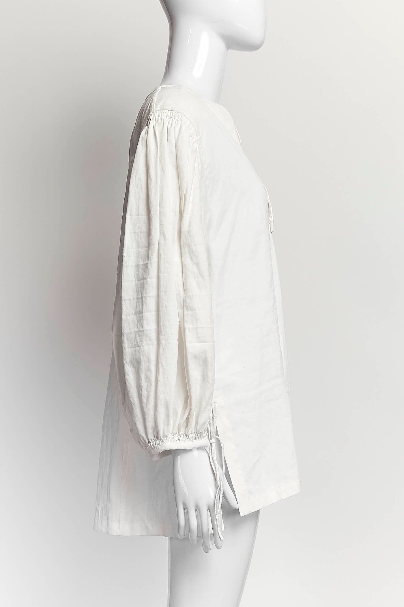 Jil Sander Linen Pigment Coated Blouse 40