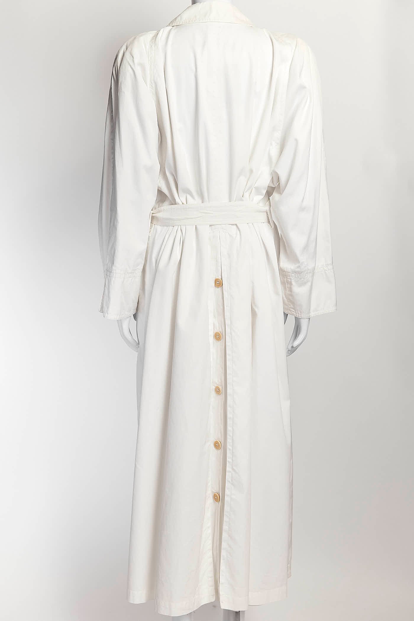 Jil Sander White Trench Coat 38
