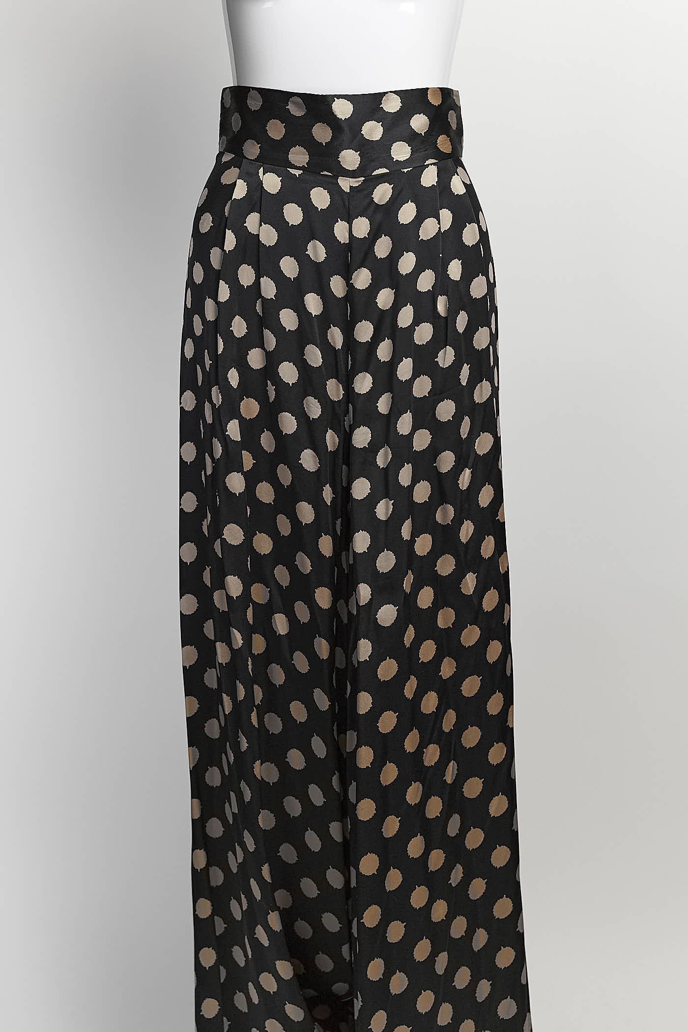 Johanna Ortiz Black/Gold Polk Dot Set XS