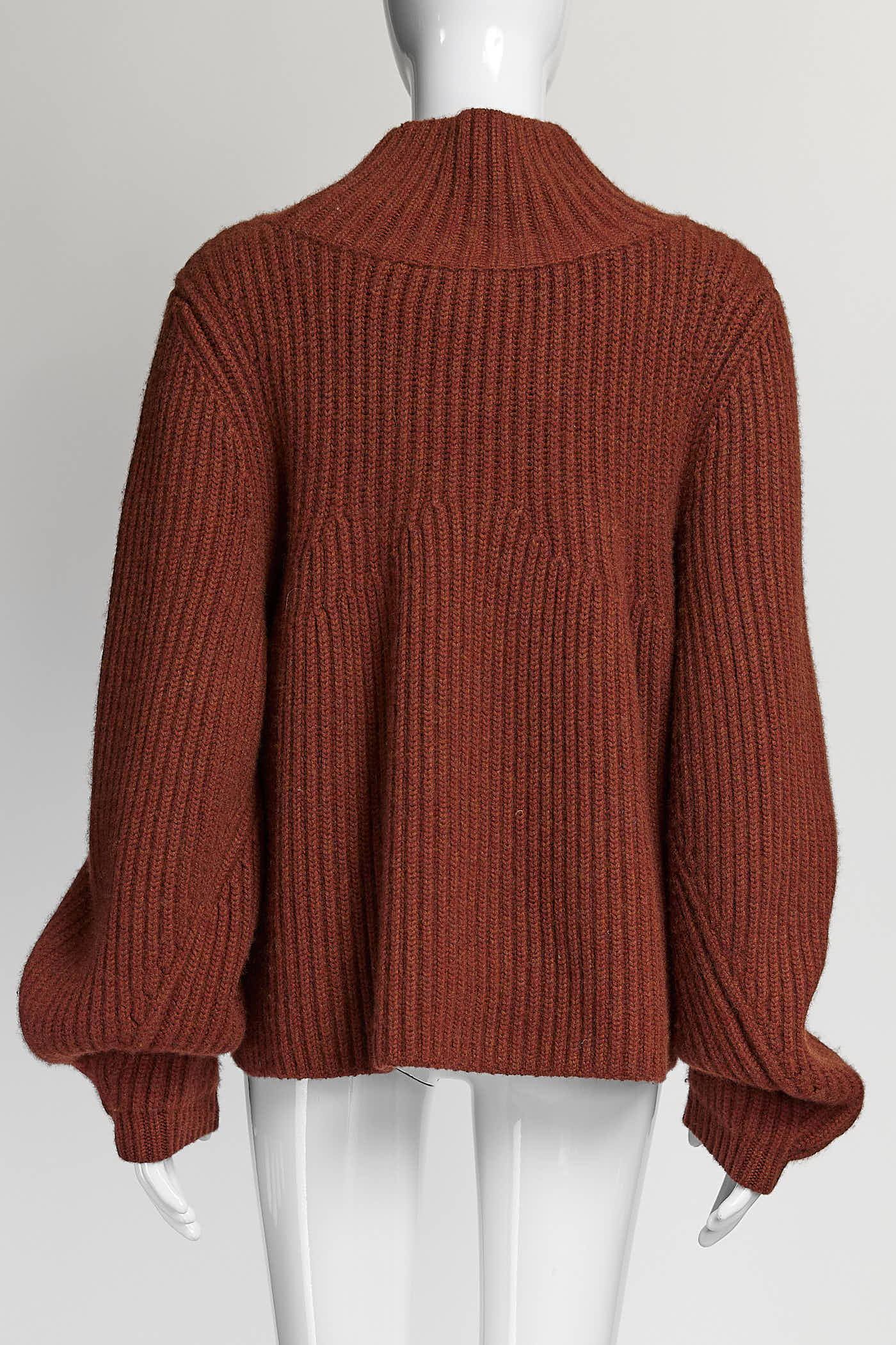KHAITE Turtleneck Knitted Orange Sweater M