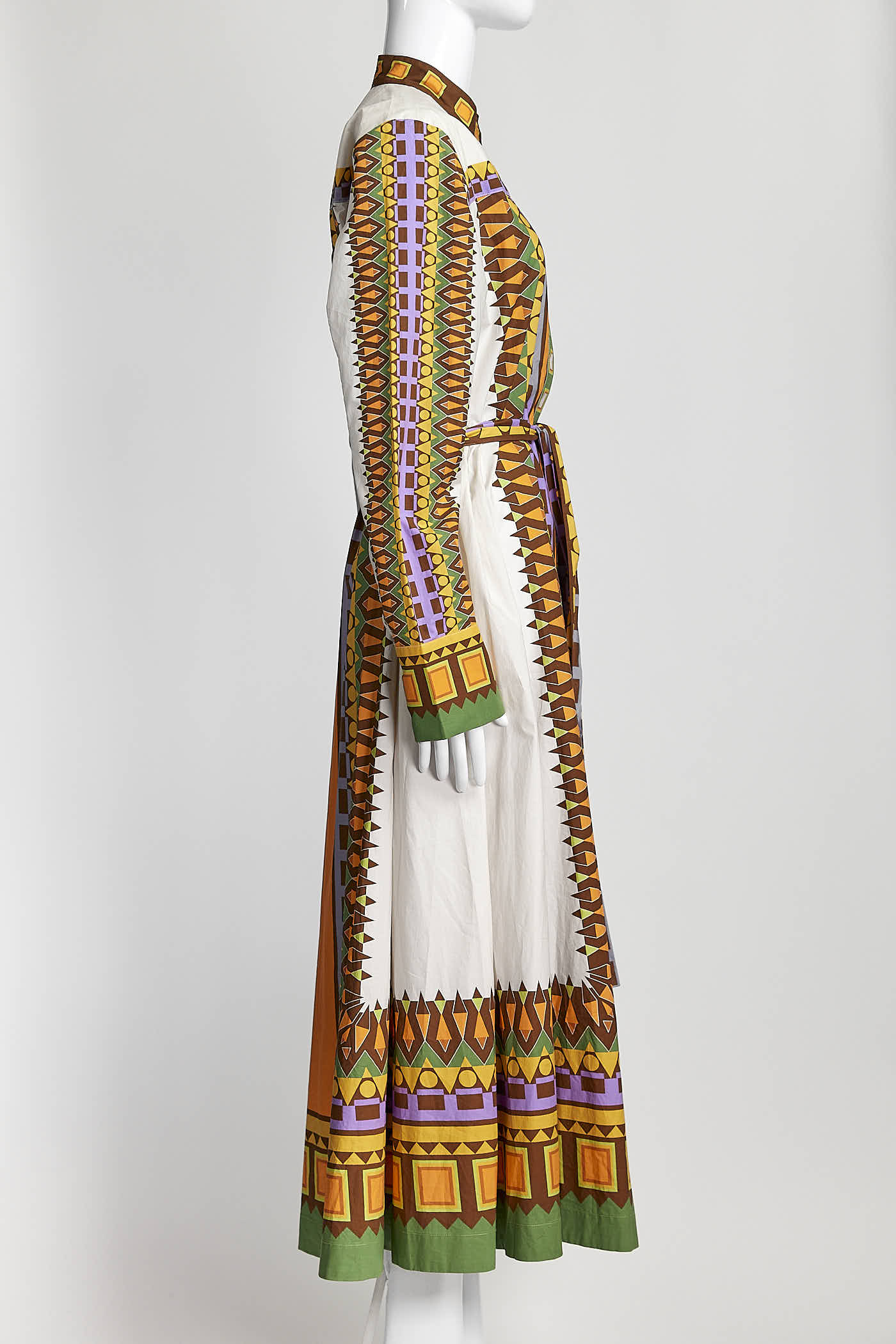 La DOUBLEJ Edition 31 Sundowner Flared Print Midi Dress L