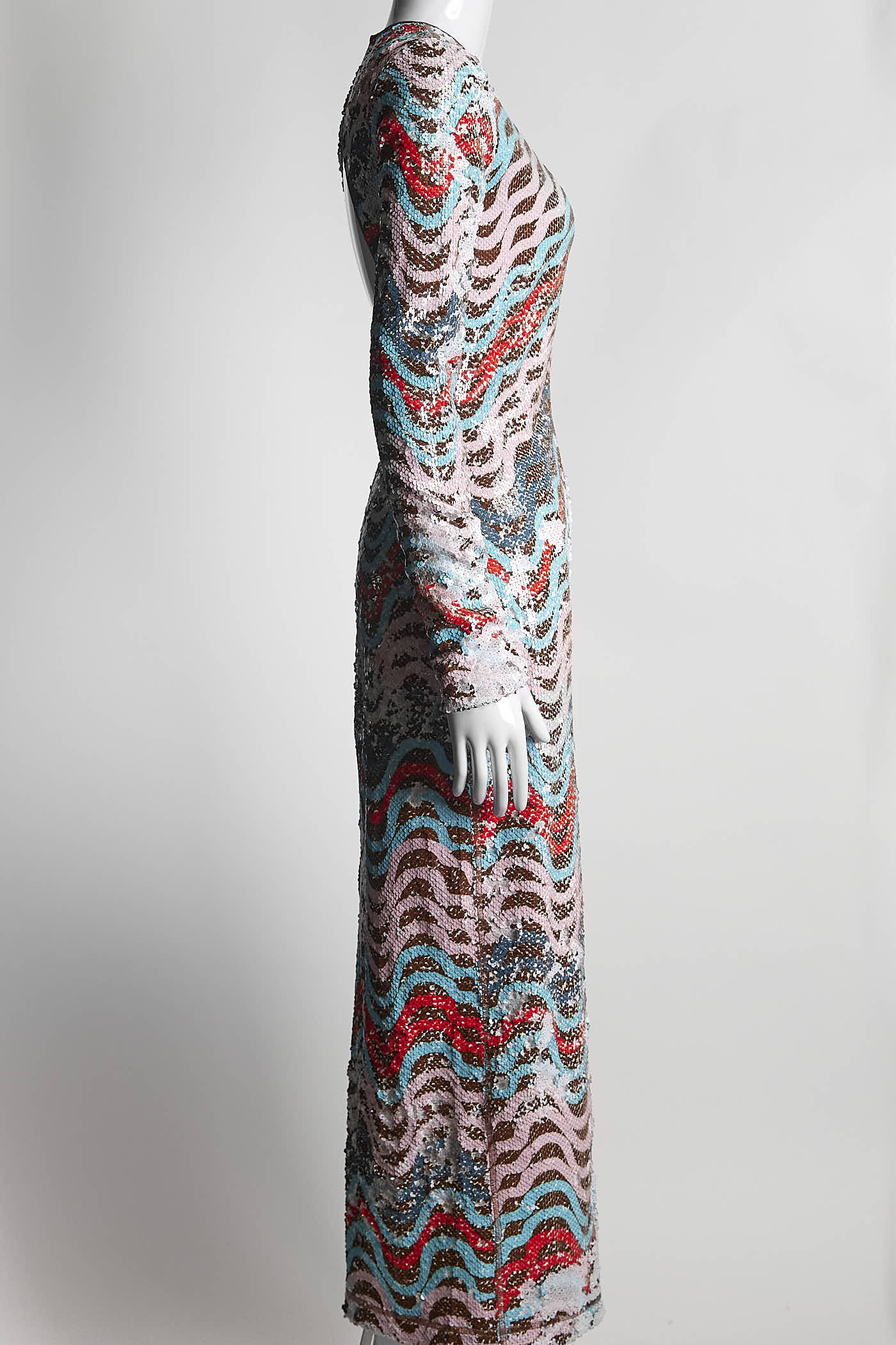 M Missoni Pink/Blue Sequin Dress S