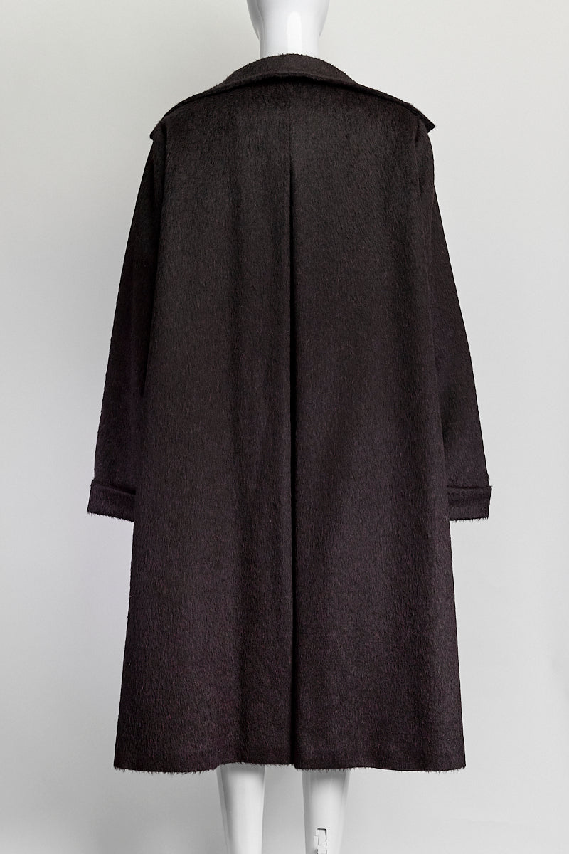 Max Mara Brown Alpaca Coat IT 48