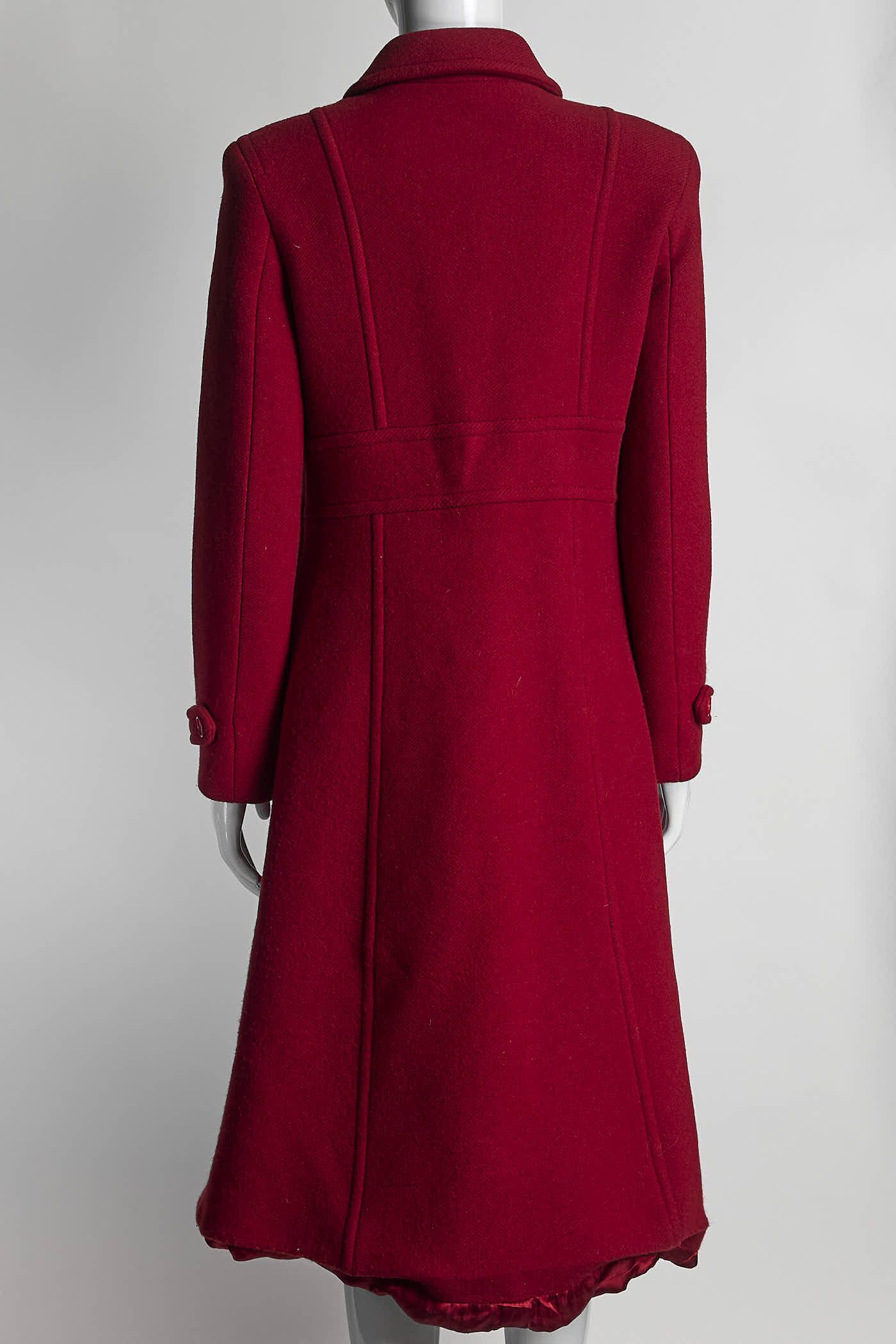 MaxMara Red Wool Coat 42