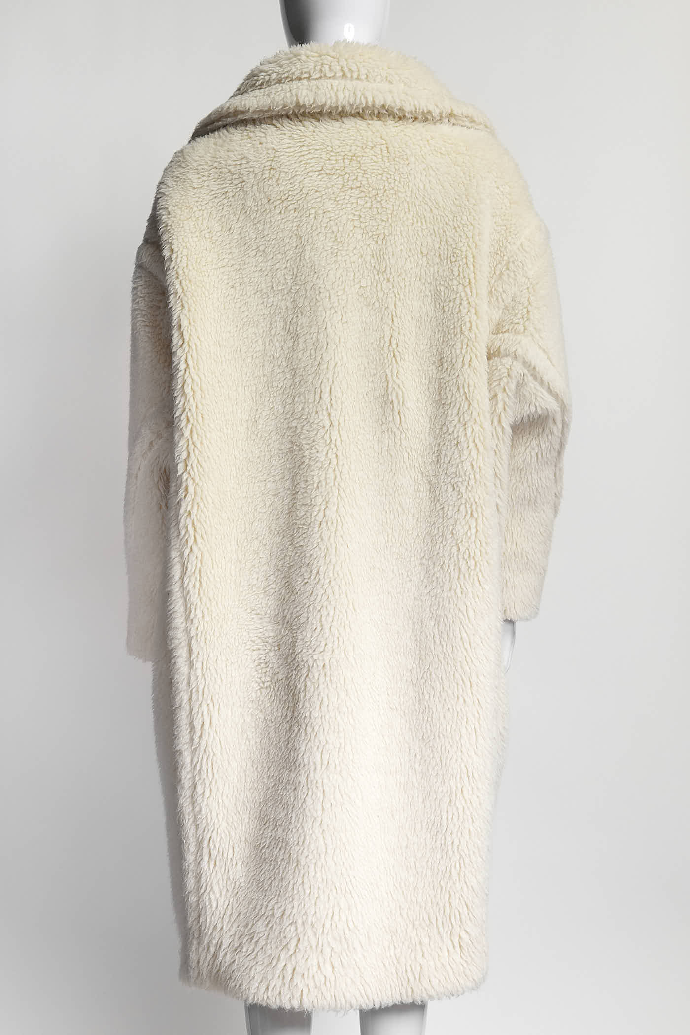 MaxMara White Teddy Coat S